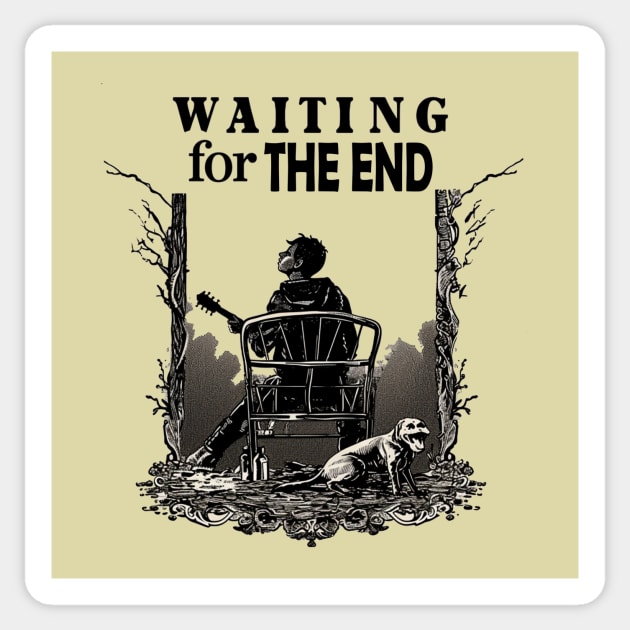 Waiting for the end Sticker by ElectroZoo